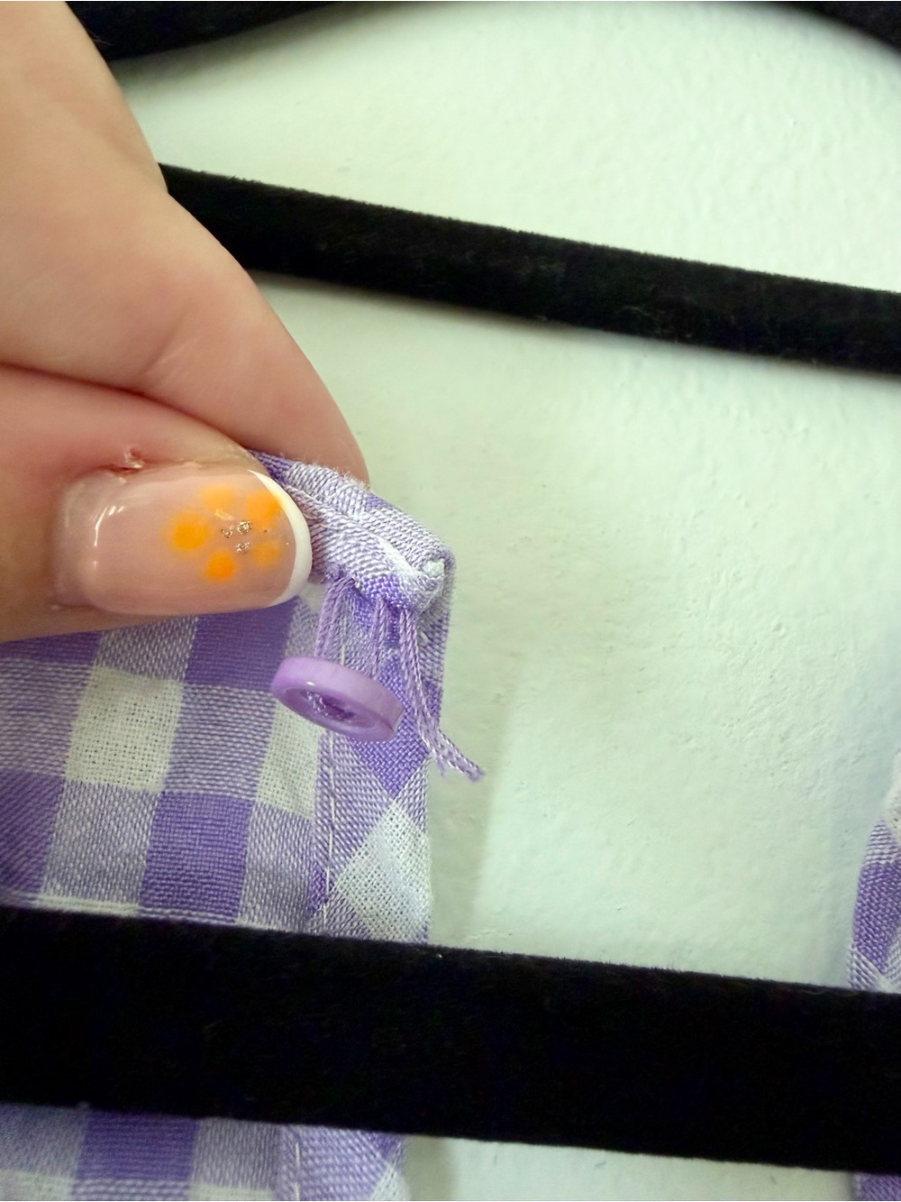 Sleeveless Lavender Gingham Tie-Waist Midi Dress 🧺🫧 - Picture 6 of 8